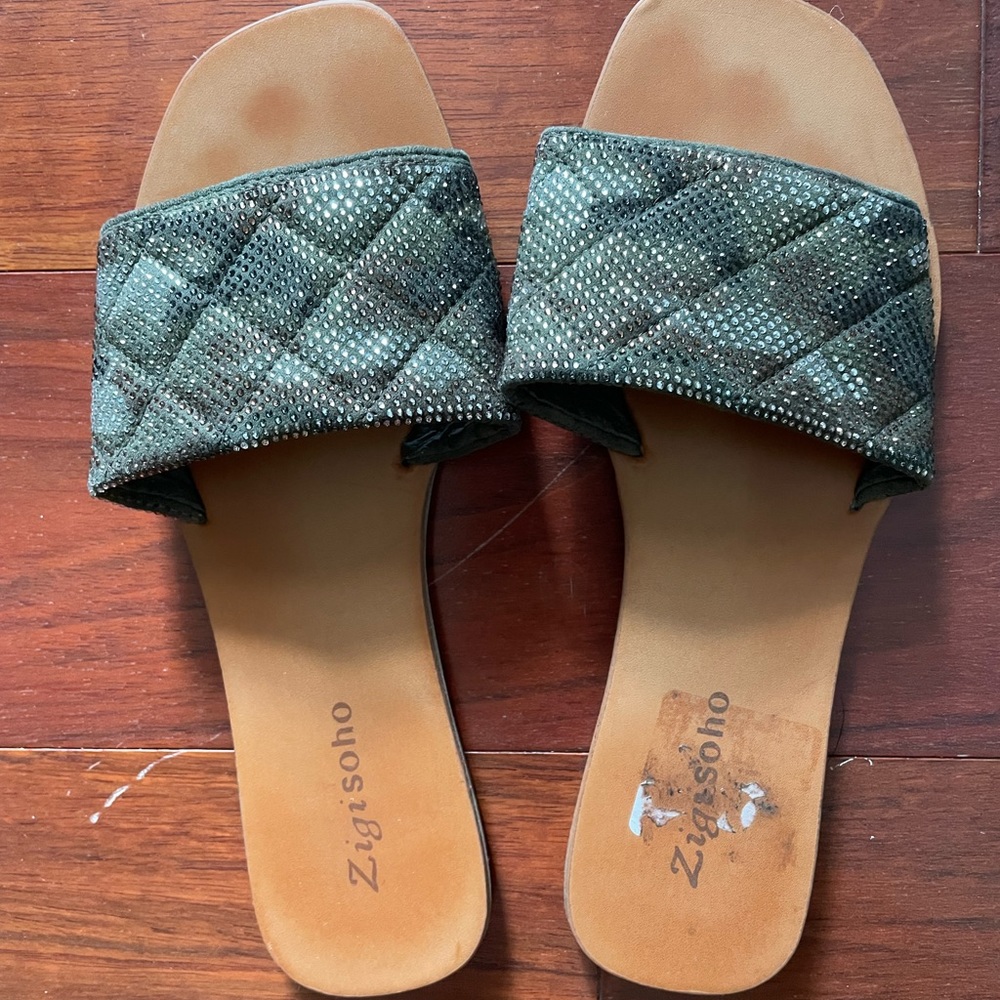 Zigi Soho - KailyJ womens sandal, size 7, embellished camouflage